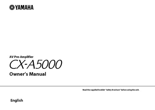 Yamaha a5000 receiver - cx-a5000,